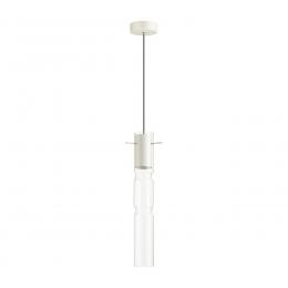 Odeon light 5059/5LB PENDANT ODL24 323 белый/прозрачный/металл/стекло Подвес LED 5W 3000K SCROW  - 1 купить